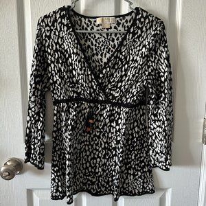 Michael Kors Leopard Print Top